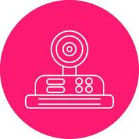 Camera Line Multi Circle Icon vector