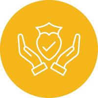 Trust Line Multi Circle Icon vector