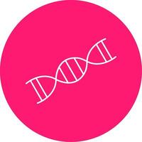 Dna Line Multi Circle Icon vector