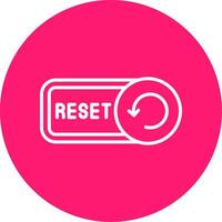 Reset Line Multi Circle Icon vector