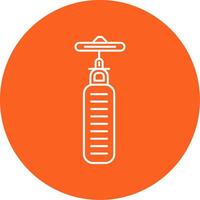 Rotary Tool Line Multi Circle Icon vector