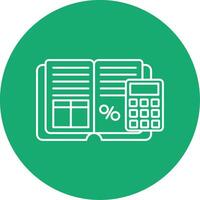 Profit Division Line Multi Circle Icon vector