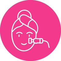 Treatment Line Multi Circle Icon vector
