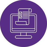 Brief Line Multi Circle Icon vector