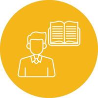 Lifelong Learning Line Multi Circle Icon vector