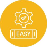 Easy Line Multi Circle Icon vector