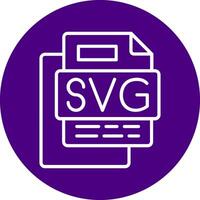 SVG File Line Multi Circle Icon vector