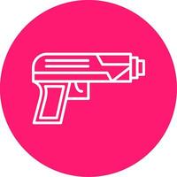 Starting Gun Line Multi Circle Icon vector