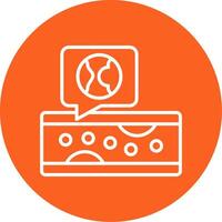 Atherosclerosis Line Multi Circle Icon vector