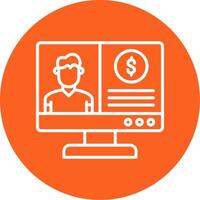 OnLine Multi Circle Coach Line Multi Circle Icon vector