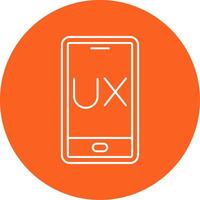 Ux Design Line Multi Circle Icon vector