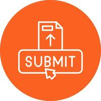 Submit Line Multi Circle Icon vector