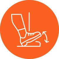 Toe Drop Line Multi Circle Icon vector