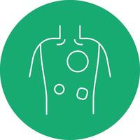 Eczema Line Multi Circle Icon vector