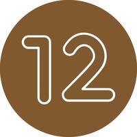 Thirteen Line Multi Circle Icon vector