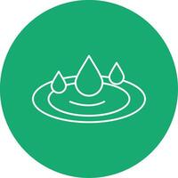 Water Splash Line Multi Circle Icon vector