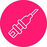 Catheterization Line Multi Circle Icon vector