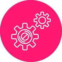 Disruption Line Multi Circle Icon vector
