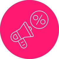 Promotion Line Multi Circle Icon vector