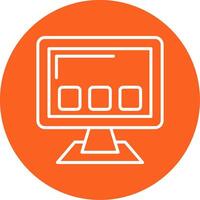 Apps Line Multi Circle Icon vector
