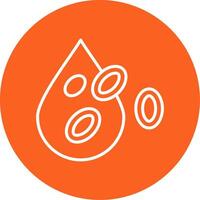 Platelet Line Multi Circle Icon vector