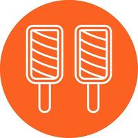 Popsicle Line Multi Circle Icon vector