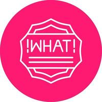 What Line Multi Circle Icon vector