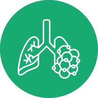 Bronchiectasis Line Multi Circle Icon vector