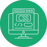 Css Line Multi Circle Icon vector
