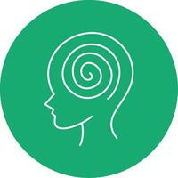 Hallucination Line Multi Circle Icon vector