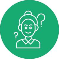 Parkinson Line Multi Circle Icon vector