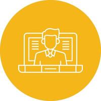 OnLine Multi Circle Class Line Multi Circle Icon vector
