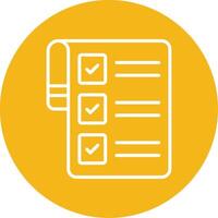 Checklist Line Multi Circle Icon vector