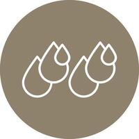 Drops Line Multi Circle Icon vector