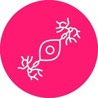 Bipolar Neuron Line Multi Circle Icon vector