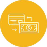 Payment Method Line Multi Circle Icon vector