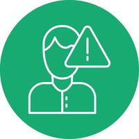 Danger Line Multi Circle Icon vector