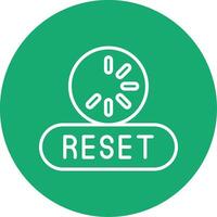 Reset Line Multi Circle Icon vector