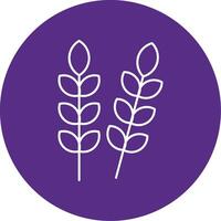 Crops Line Multi Circle Icon vector