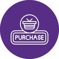 Purchase Line Multi Circle Icon vector