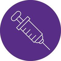 Injection Line Multi Circle Icon vector