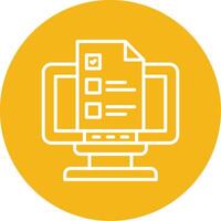 Brief Line Multi Circle Icon vector