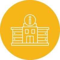 Information Center Line Multi Circle Icon vector