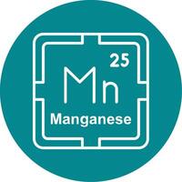 Manganese Line Multi Circle Icon vector