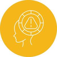 Parkinson Line Multi Circle Icon vector