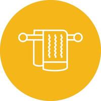 Towel Line Multi Circle Icon vector
