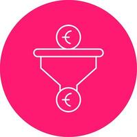 Sales PipeLine Multi Circle Line Multi Circle Icon vector