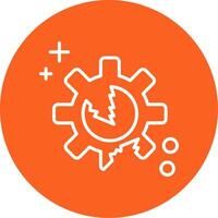 Disruption Line Multi Circle Icon vector