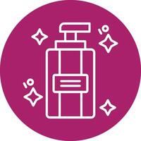 Facial Cleansing Line Multi Circle Icon vector