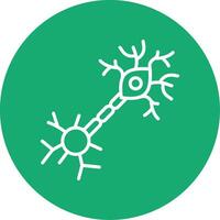 Multipolar Neuron Line Multi Circle Icon vector